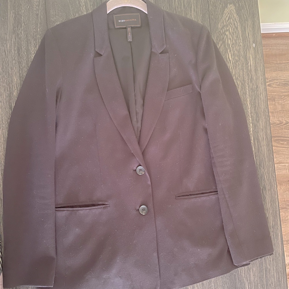Causal black, cloth blazer.